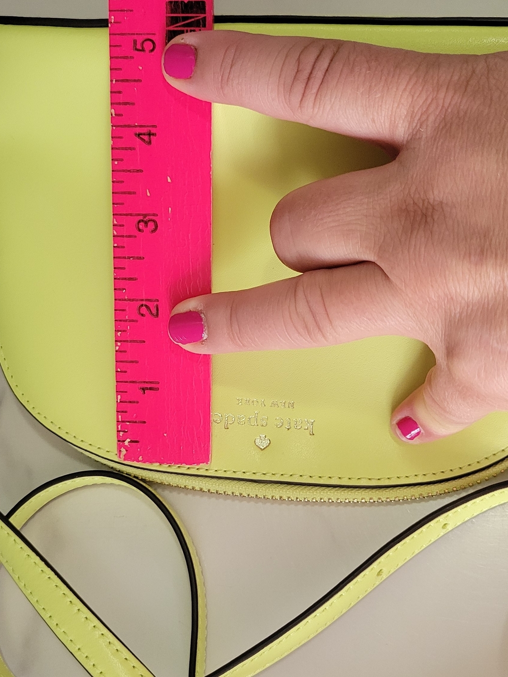 Kate Spade New York Citron Yellow Crossbody Bag - Picture 8 of 10